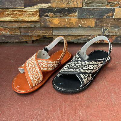 HURACHE CRUZADO MEXICANO ACOJINADO MENS LEATHER MEXICAN PITEADO