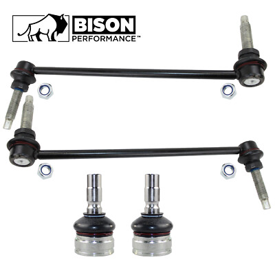 Bison Performance 4pc Front Sway Bar Link Lower Ball Joint Kit For Ford Mustang