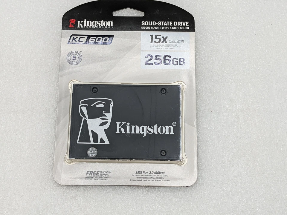 NEW Kingston KC600 256GB 2.5 in SATA III Internal SSD (SKC600/256G) FREE S/H - Image 3 of 4