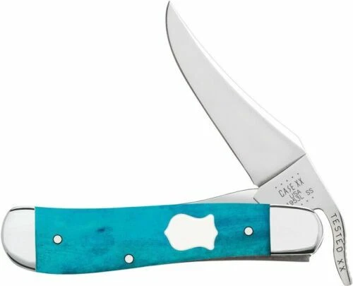 Hoja de acero al carbono Case mango de hueso cuchillos plegables Vintage de colección