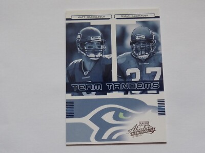 2006 Hasselbeck Alexander Absolute Memorabilia Team Tandems Card #TT-19 #237/250