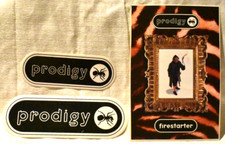 PRODIGY - 3 PROMO STICKERS -FIRESTARTER / FAT OF THE LAND -MAVRICK RECORDS -1997