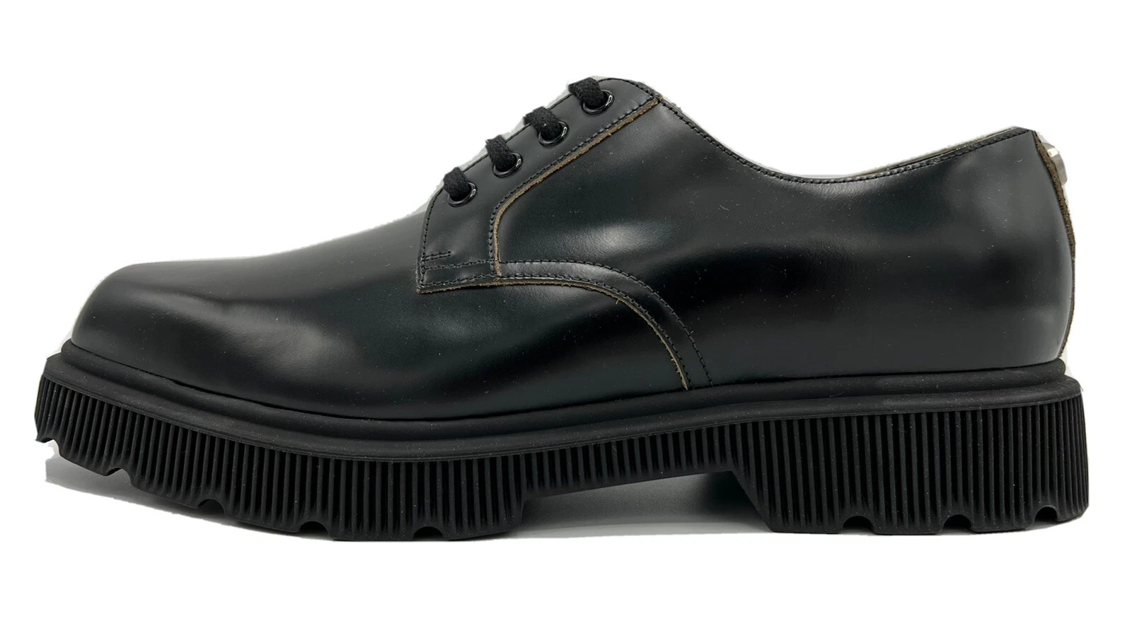 Chaussures Gucci en cuir noir à lacets Cordovan Lux taille US 10, fabriquées en Italie