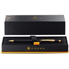 NEW Cross Century Classic Black and 23kt Gold Ballpoint Pen New Dad Teacher Gift