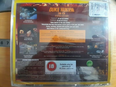 DUKE NUMEN 3D - PC GAME WITH ORIGINAL CD BOX--FOR WIN 95