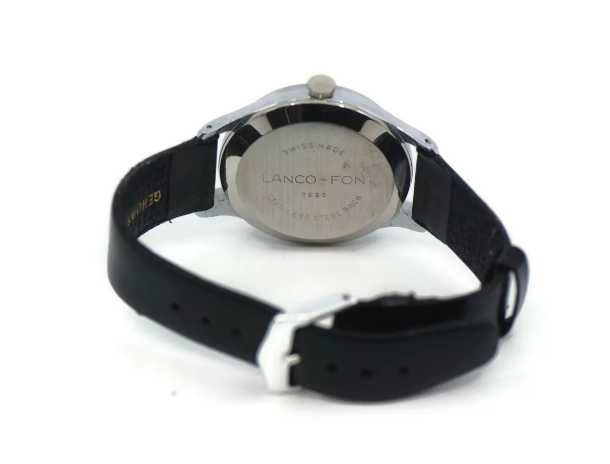 Lanco Fon Alarm Edelstahl Uhr