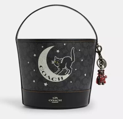 COACH 2024 HALLOWEEN DEVIL BEAR BAG CHARM/KEY RING NWT CW482 | eBay