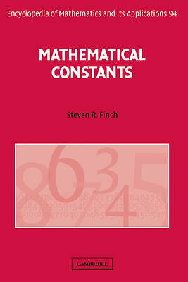 Mathematical Constants Finch Hardback Cambridge University Press 9780521818056