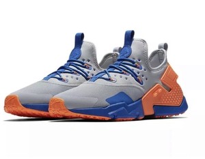 nike huaraches blue and orange