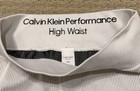 Calvin Klein Womens Ribbed High Waist Workout Leggings | White & Black | Size M — photo 6