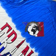 Vintage International Design T Shirt France XL Tall Skimmers Tag Made In USA