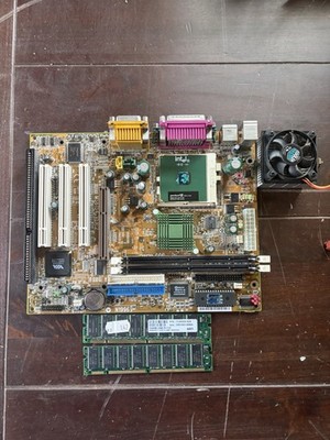 Mainboard micro-ATX MSI MS-6154 VER:2 SOCKEL 370 Mit Intel Pentium  Ungetestet