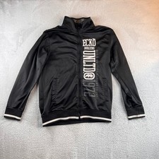 Ecko Unltd Mens Track Jacket Black Graphic Full Zip Streetwear Large RN93536