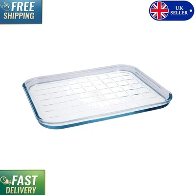 Stylish Rectangular Glass Baking Tray 350x260mm - Scratch-Resistant and BPA Free - Image 1 of 4