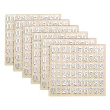 6Sheets Letter Stickers 0.35"Letter Stickers Alphabet Stickers SilverUppercase