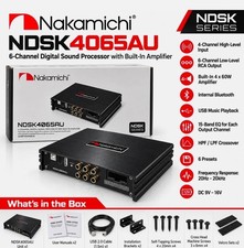 Nakamichi NDSK4065AU 4-In 6-Out DSP Digital Signal Processor Built-In Amplifier