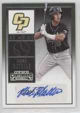 2015 Panini Contenders College Ticket Mark Mathias (Batting) #41 Auto 0c6