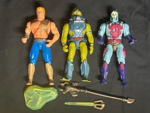 Vintage New Adventures Of He-Man 1988 Lot Skeleton Slush Head