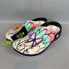 Crocs Demon Slayer Shinobu Classic Clogs Mens 10 Glows W12 211412-90H New NWT