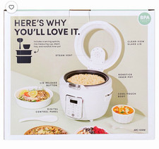 Aroma ARC-1230W Digital Rice Cooker Multicooker 14 Cup 8 Program 900W White