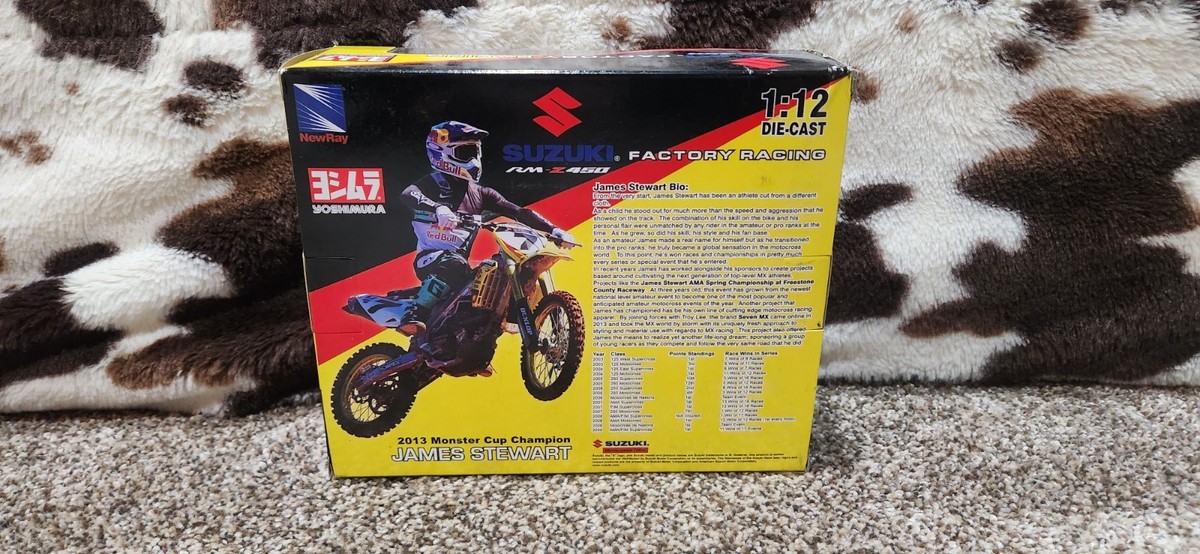 NewRay Suzuki 1:12 RM-Z450 James Stewart Yoshimura Factory Racing
