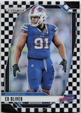 2024 Panini Prizm #32 Ed Oliver Black and White Checker