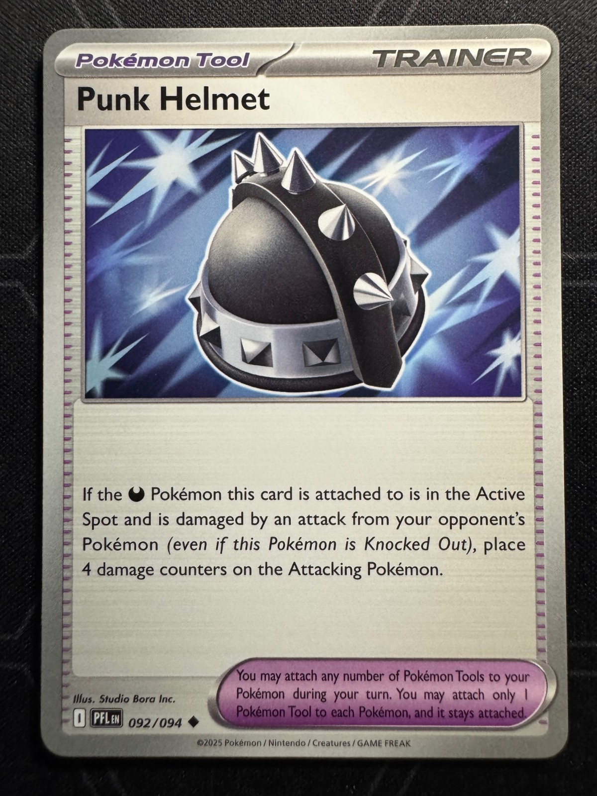 Punk Helmet Uncommon Pokemon PFL: Phantasmal Flames 092/094 M/NM Regular