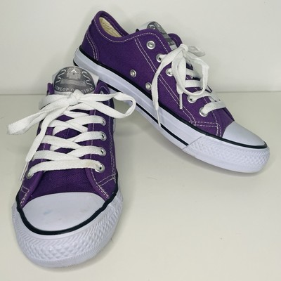 Dunlop Green Flash Size Purple Canvas Pumps Trainers Worn Once