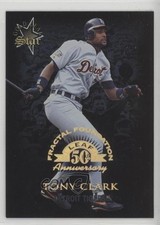 1998 Leaf Fractal Foundation Gold Leaf Star 10/3999 Tony Clark #162 sh7