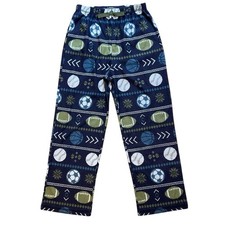 Saint Eve Wide Leg Fleece Pajama Pants Boys Size 12 Sports Print