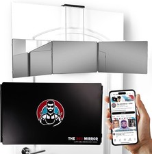 The 360 Mirror 3 Way Mirror for Self Hair Cutting Adjustable Trifold