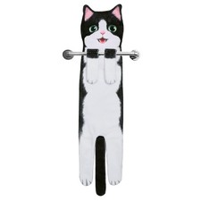 Cat Hand Towels Funny Decorative Kitten Hanging Face Cloth Kitchen Bathroom Gift
