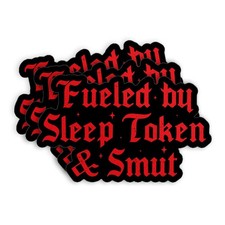 3Pcs Fueled by Sleep Token and Smut Stickers 3" Reading Dark 3x3, Multiple
