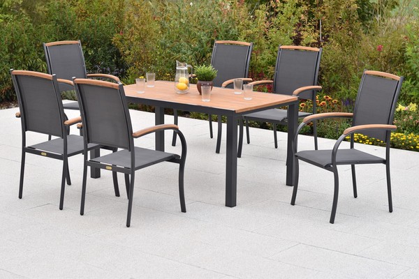Mx GartenmöBel Set 7Tlg. Siena TerrassenmöBel Gartengarnitur Esstischgarnitur-image