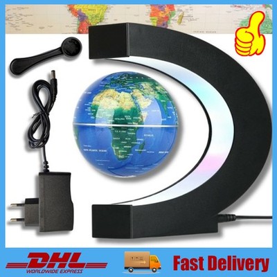 Magnetic Levitation Globe LED Colorful Lamp Schwebeglobus Weltkugel Deko Licht