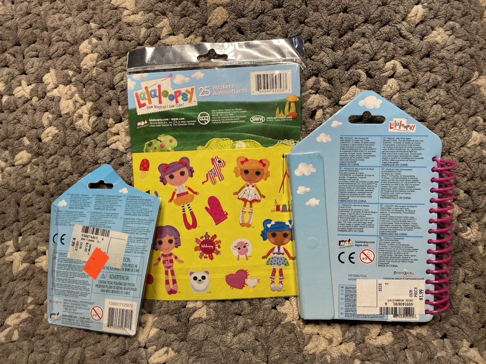 Mini juego de dibujo Lalaloopsy - Bea hechizos un lote libro con pegatinas y gomas de borrar Foto 3 de 4