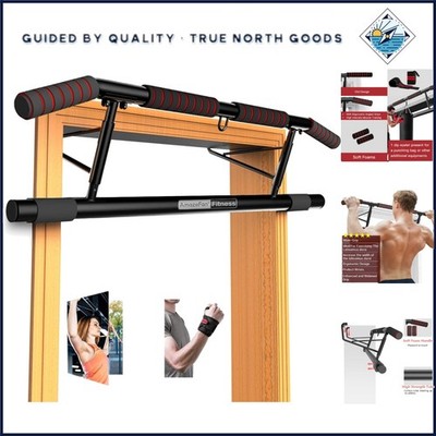 Pull Up Bar with Ergonomic Grip for Home Gym, Multi-Angle Training Frame