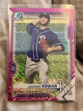2021 Bowman Chrome Prospect Jackson Kowar #BCP-43 Fuchsia Shimmer Refractor /199