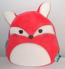 Squishmallows FIFI the FOX 8" Inch Zippered Plush Storage Pouch Zips New
