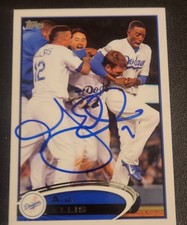 AJ Ellis Autograph Signed 2012 Topps Los Angeles Dodgers