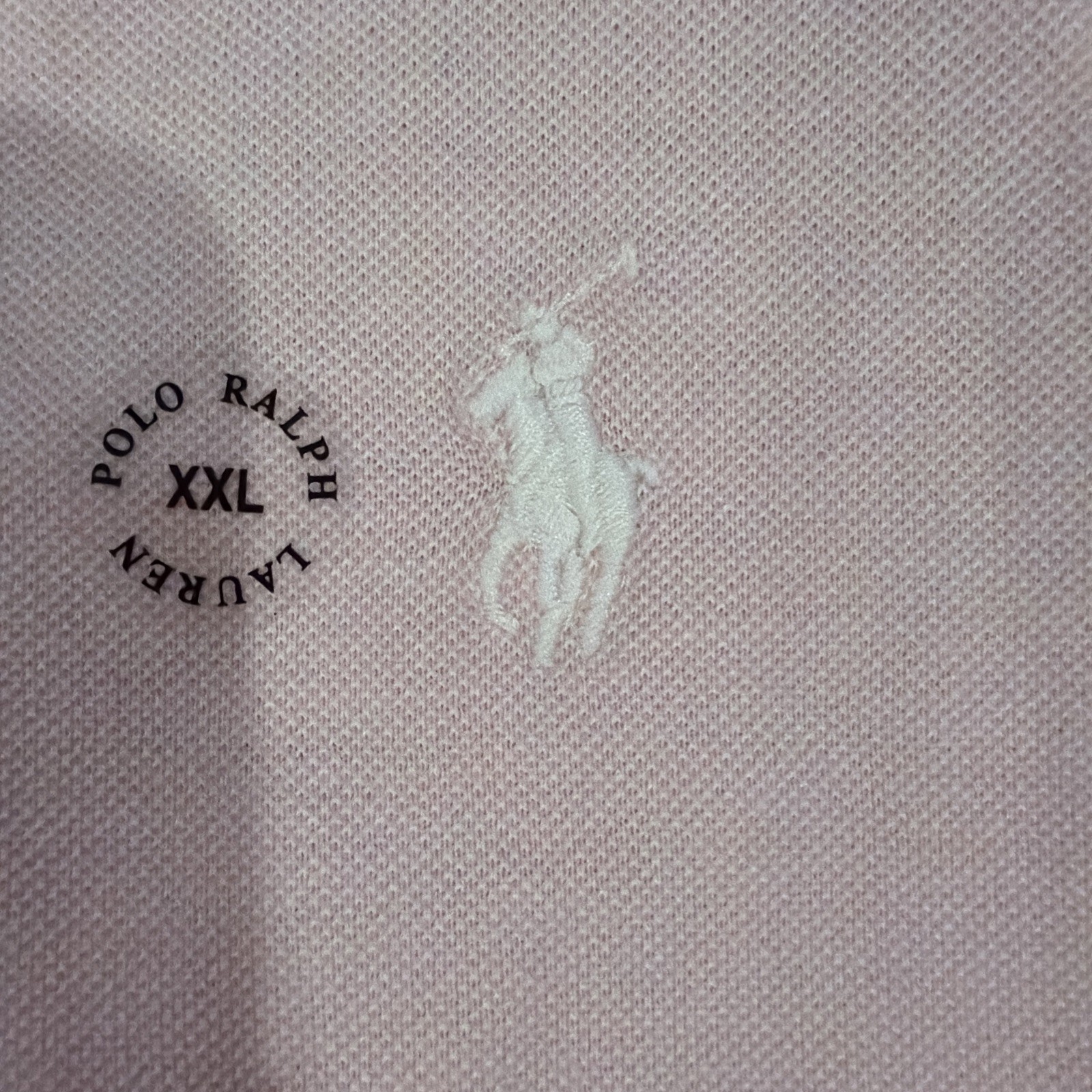 Polo Ralph Lauren Mens Jacquard Mesh Polo Shirt in  Pink Size XXL image 8