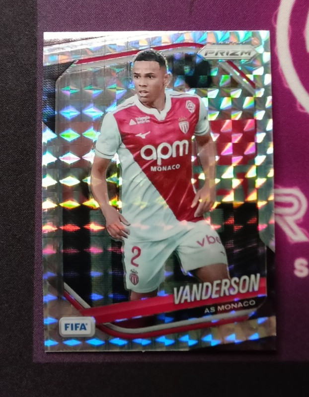2025-26 Panini Prizm FIFA Silver Mosaic Vanderson #162 - AC Monaco