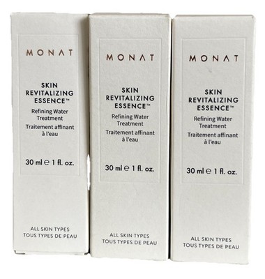 3 Pack Monat Skin Revitalizing Essence 30 ml 1 fl oz Travel Size