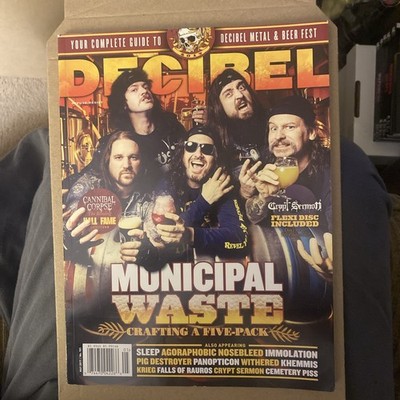Decibel Magazine May 2017 Municipal Waste Cannibal Corpse HOF Crypt Sermon Flexi