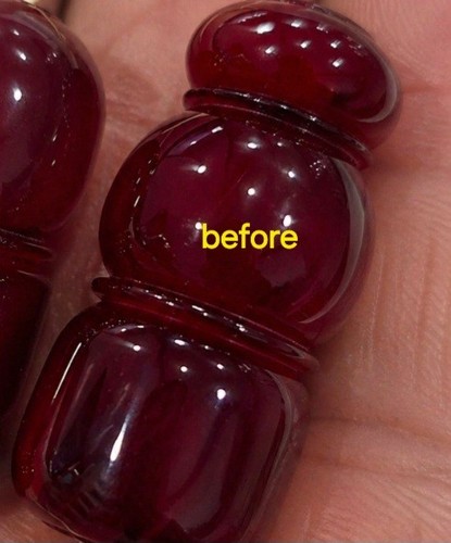 Cherry bakelite beads Imam