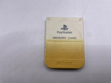 Sony Playstation 1 Ps1 Memory Card Originale Bianca Scph-1020 Ingiallita