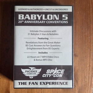 BABYLON 5 20th ANNIVERSARY CONVENTIONS DVD 7 DISK SET B5 BOOKS