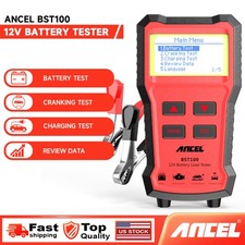 ANCEL BST100 Car Battery Tester 12V LCD Digital Battery Health Analyzer Tool