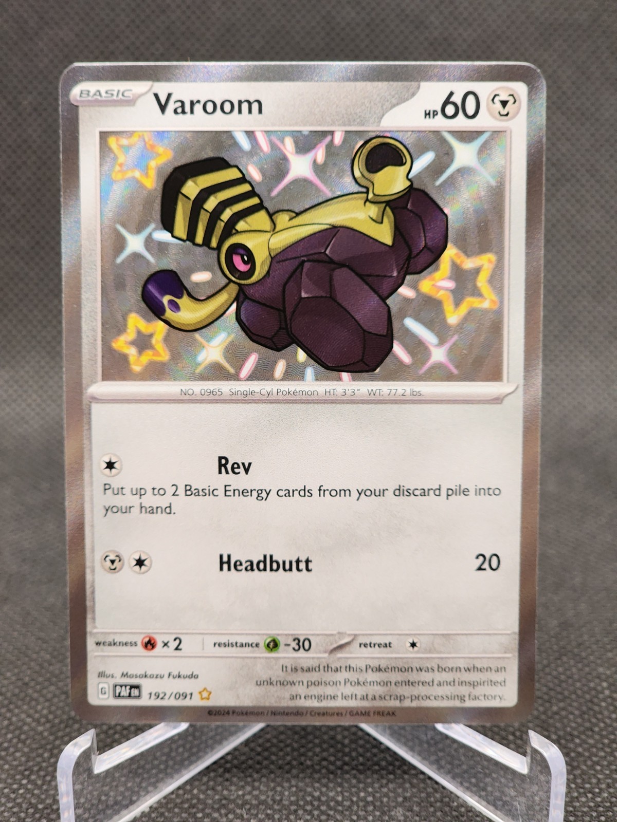 VAROOM 192/091 ~ SHINY Rare ~ Pokemon TCG: Paldean Fates