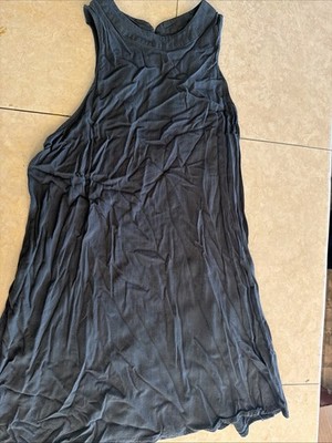 Final Touch Women Size M Dark Grey Tank top Tshirt Dress 